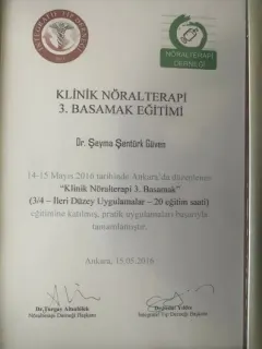 Uzm. Dr. Şeyma Şentürk Güven profilinde yer alan galeri fotoğrafı.
