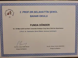 Uzm. Dr. Funda Dönder Şen profilinde yer alan galeri fotoğrafı.