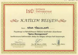 Uzm. Fzt. Seda Türkyılmaz profilinde yer alan galeri fotoğrafı.