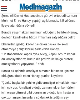 Op. Dr. Mehmet Emre Hanay profilinde yer alan galeri fotoğrafı.