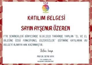 Uzm. Fzt. Ayşenur Özeren profilinde yer alan galeri fotoğrafı.