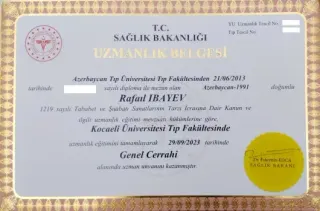 Op. Dr. Rafail İbayev profilinde yer alan galeri fotoğrafı.