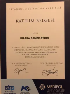 Uzm. Dkt. Dilara Gamze Aydın profilinde yer alan galeri fotoğrafı.