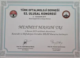 Dr. Öğr. Üyesi Mehmet Masum Taş profilinde yer alan galeri fotoğrafı.