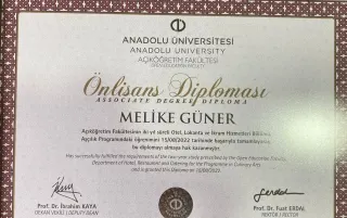 Dyt. Melike Güner profilinde yer alan galeri fotoğrafı.