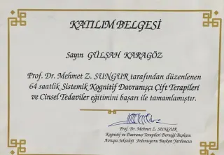 Uzm. Psk. Gülşah Karagöz profilinde yer alan galeri fotoğrafı.