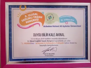 Dyt. Duygu Bilir Kale Akınal profilinde yer alan galeri fotoğrafı.