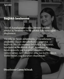 Dyt. Cansu Köstak profilinde yer alan galeri fotoğrafı.
