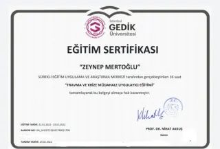 Kl. Psk. Zeynep Mertoğlu profilinde yer alan galeri fotoğrafı.