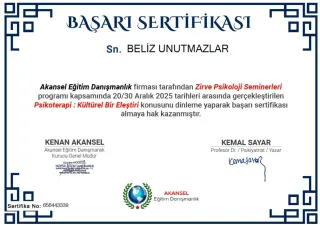 Kl. Psk. Beliz Unutmazlar profilinde yer alan galeri fotoğrafı.