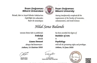 Kl. Psk. Hilal Sena Balandı profilinde yer alan galeri fotoğrafı.