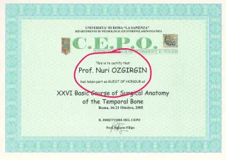 Prof. Dr. Nuri Özgirgin profilinde yer alan galeri fotoğrafı.