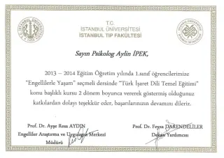 Kl. Psk. Dr. Aylin İpek Timur profilinde yer alan galeri fotoğrafı.