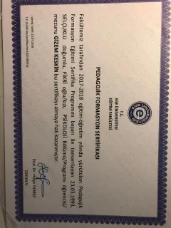 Kl. Psk. Gizem Keskin profilinde yer alan galeri fotoğrafı.