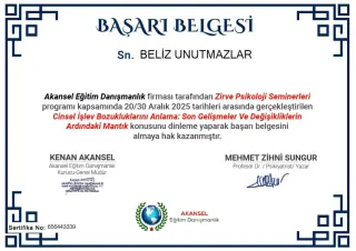 Kl. Psk. Beliz Unutmazlar profilinde yer alan galeri fotoğrafı.