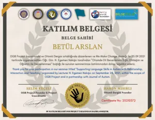 Dkt. Betül Arslan profilinde yer alan galeri fotoğrafı.