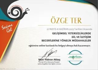 Dkt. Özge Ter profilinde yer alan galeri fotoğrafı.