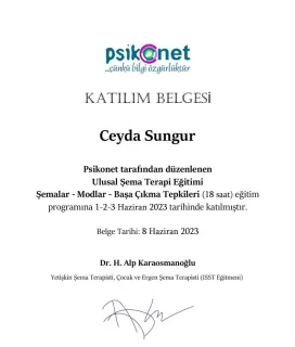 Psk. Ceyda Sungur profilinde yer alan galeri fotoğrafı.