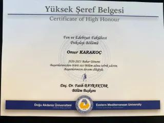 Uzm. Psk. Onur Karakoç profilinde yer alan galeri fotoğrafı.