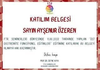 Uzm. Fzt. Ayşenur Özeren profilinde yer alan galeri fotoğrafı.
