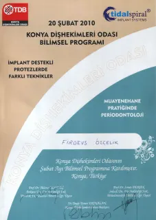 Dt. Firdevs Özçelik profilinde yer alan galeri fotoğrafı.
