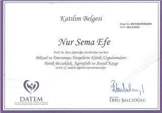 Uzm. Psk. Nur Sema Efe profilinde yer alan galeri fotoğrafı.