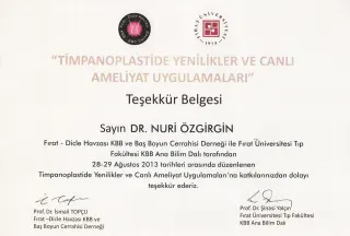 Prof. Dr. Nuri Özgirgin profilinde yer alan galeri fotoğrafı.