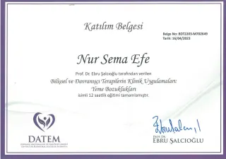 Uzm. Psk. Nur Sema Efe profilinde yer alan galeri fotoğrafı.