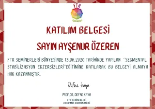 Uzm. Fzt. Ayşenur Özeren profilinde yer alan galeri fotoğrafı.