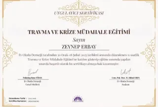 Kl. Psk. Zeynep Erbay profilinde yer alan galeri fotoğrafı.