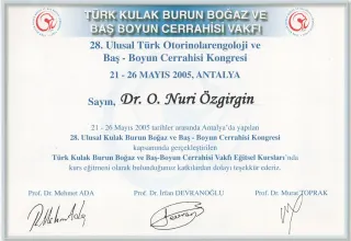 Prof. Dr. Nuri Özgirgin profilinde yer alan galeri fotoğrafı.