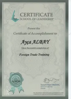 Uzm. Fzt. Ayça Albay profilinde yer alan galeri fotoğrafı.