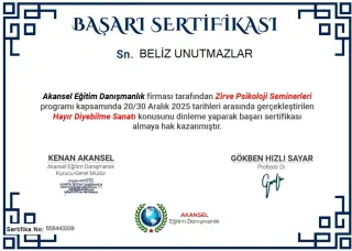 Kl. Psk. Beliz Unutmazlar profilinde yer alan galeri fotoğrafı.