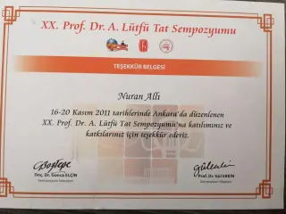 Prof. Dr. Nuran Allı profilinde yer alan galeri fotoğrafı.