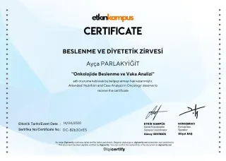 Dyt. Ayça Parlakyiğit Karaçor profilinde yer alan galeri fotoğrafı.