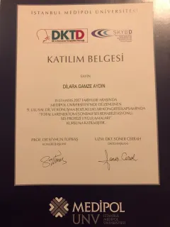 Uzm. Dkt. Dilara Gamze Aydın profilinde yer alan galeri fotoğrafı.