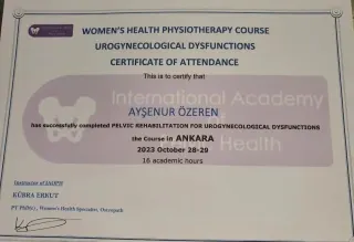 Uzm. Fzt. Ayşenur Özeren profilinde yer alan galeri fotoğrafı.
