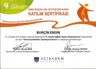 Dyt. Burçin Ergin profilinde yer alan galeri fotoğrafı.