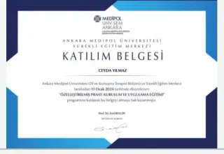 Dkt. Ceyda Yılmaz profilinde yer alan galeri fotoğrafı.