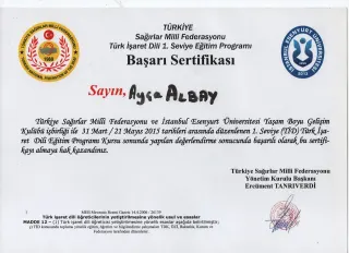 Uzm. Fzt. Ayça Albay profilinde yer alan galeri fotoğrafı.
