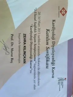 Dyt. Zehra Kılınçkan profilinde yer alan galeri fotoğrafı.