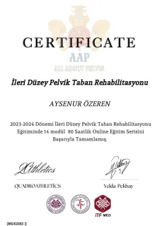 Uzm. Fzt. Ayşenur Özeren profilinde yer alan galeri fotoğrafı.