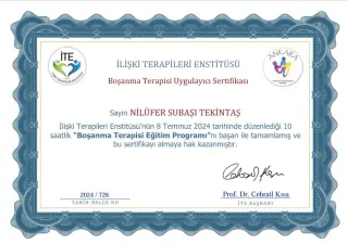 Uzm. Dr. Nilüfer Subaşı Tekintaş profilinde yer alan galeri fotoğrafı.