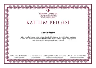 Dyt. Aleyna Öztürk profilinde yer alan galeri fotoğrafı.