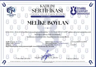 Psk. Melike Boylan profilinde yer alan galeri fotoğrafı.