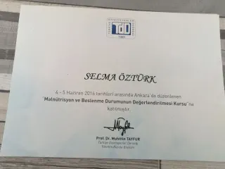 Dyt. Selma Öztürk profilinde yer alan galeri fotoğrafı.