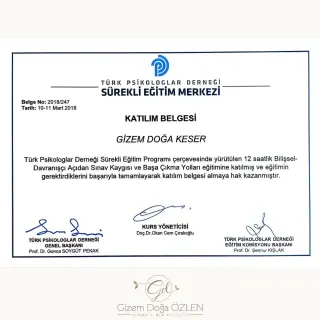 Kl. Psk. Gizem Doğa Keser profilinde yer alan galeri fotoğrafı.