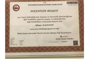 Doç. Dr. Ahmet Alyanak profilinde yer alan galeri fotoğrafı.