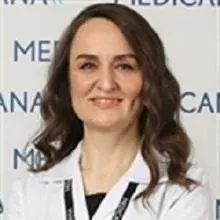 Doç. Dr. Aysel Aydın Kaderli — Kardiyoloji, Nilüfer, Bursa. Portre fotoğrafı.