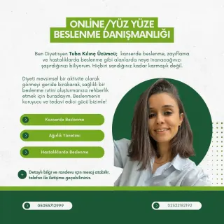 Dyt. Tuba Kılınç Üzümcü profilinde yer alan galeri fotoğrafı.
